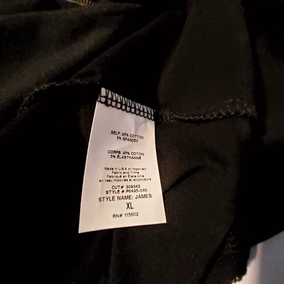 Miki Womens Black Stretch Leggings XL Cotton/Spandex Blend High Waist  USA Made - Picture 7 of 8